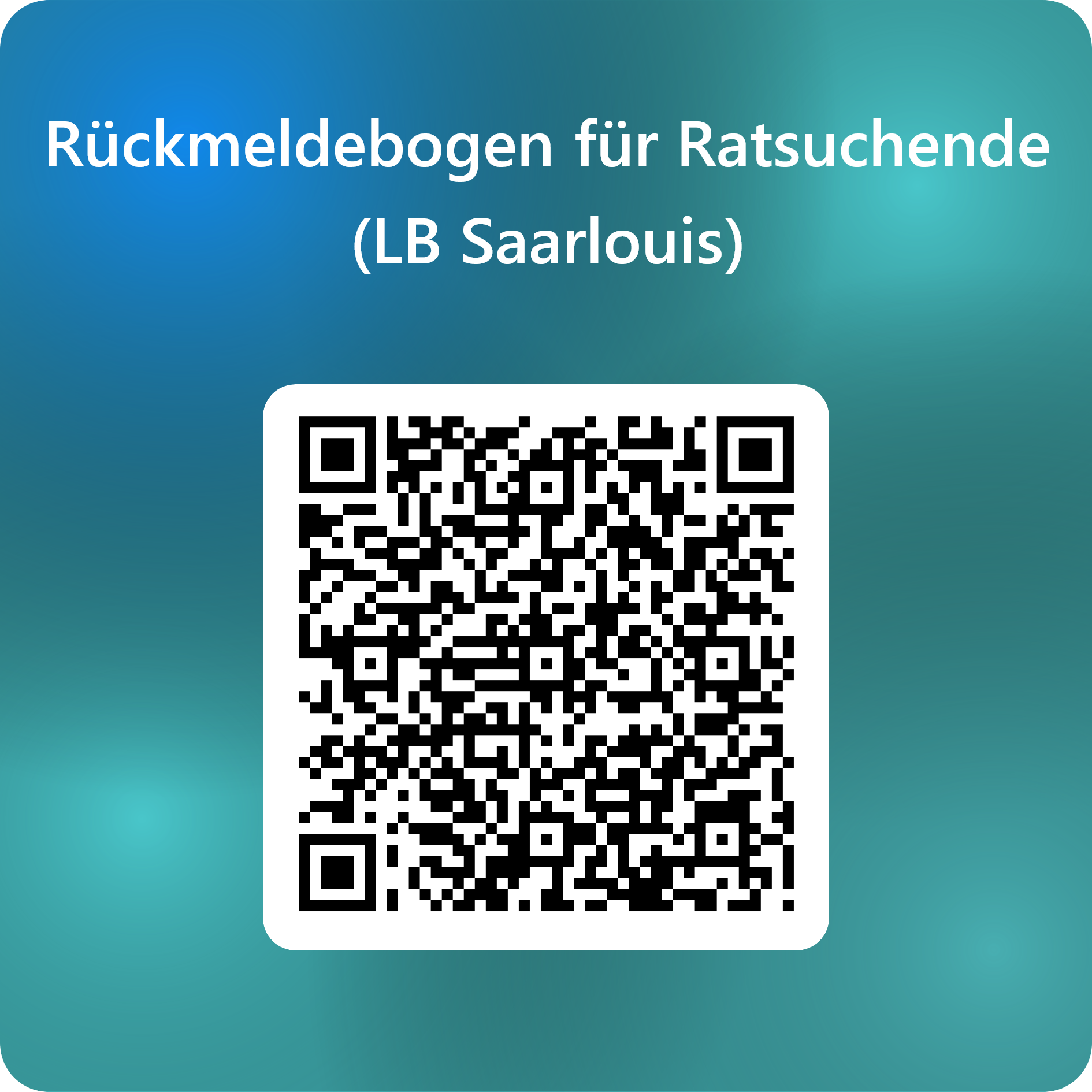 QRCode für Rückmeldebogen für Ratsuchende (LB Saarlouis)